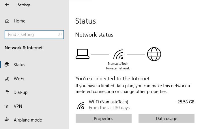 如何管理 Windows 10 上的数据使用限制