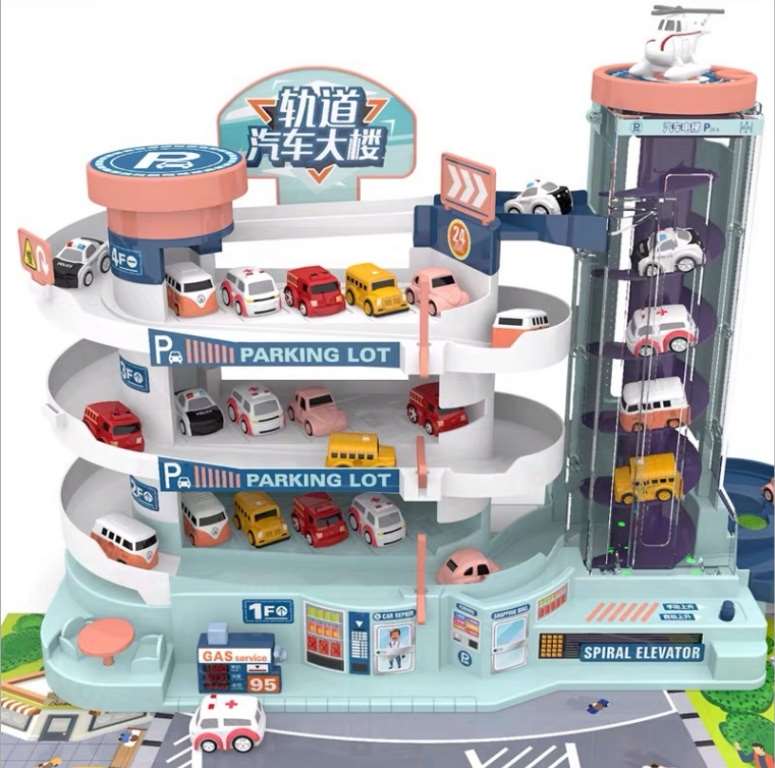 Bộ đồ chơi gara để siêu xe cho bé – 9715