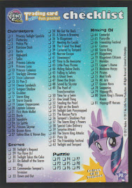 My Little Pony Puzzle Card 8 MLP the Movie Trading Card