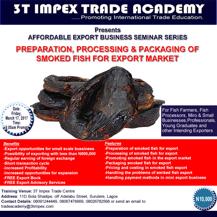 Affordable Export Business Seminar Smoked Fish Export TradeInfoPortal