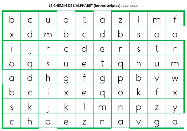 Le Journal de Chrys 3 graphies de l� ALPHABET Le Journal de Chrys 3 graphies de l� ALPHABET
