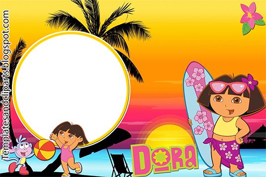 Dora Frame Templates, cliparts and more: Dora the Explorer frame