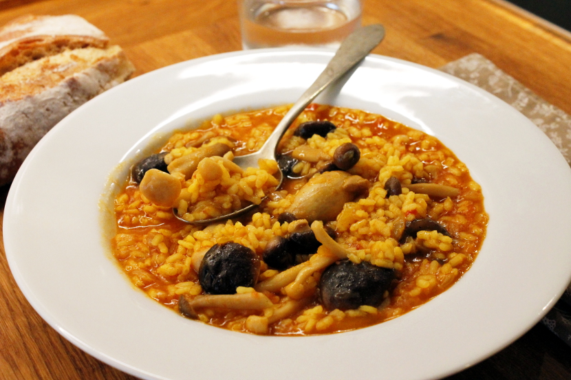 Arroz con Setas - Arròs en Bolets