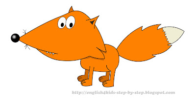 cute cartoon fox clip art for esl