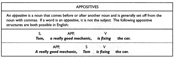 Skill 3 Be Careful Of Appositives Structure And Written Expression Citraenglish