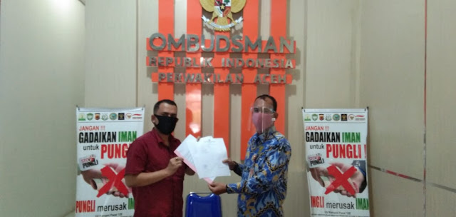 Koalisi Masyarakat Sipil Aceh Timur Laporkan Bimtek LEMPANA Ke Ombudsman September 21, 2020