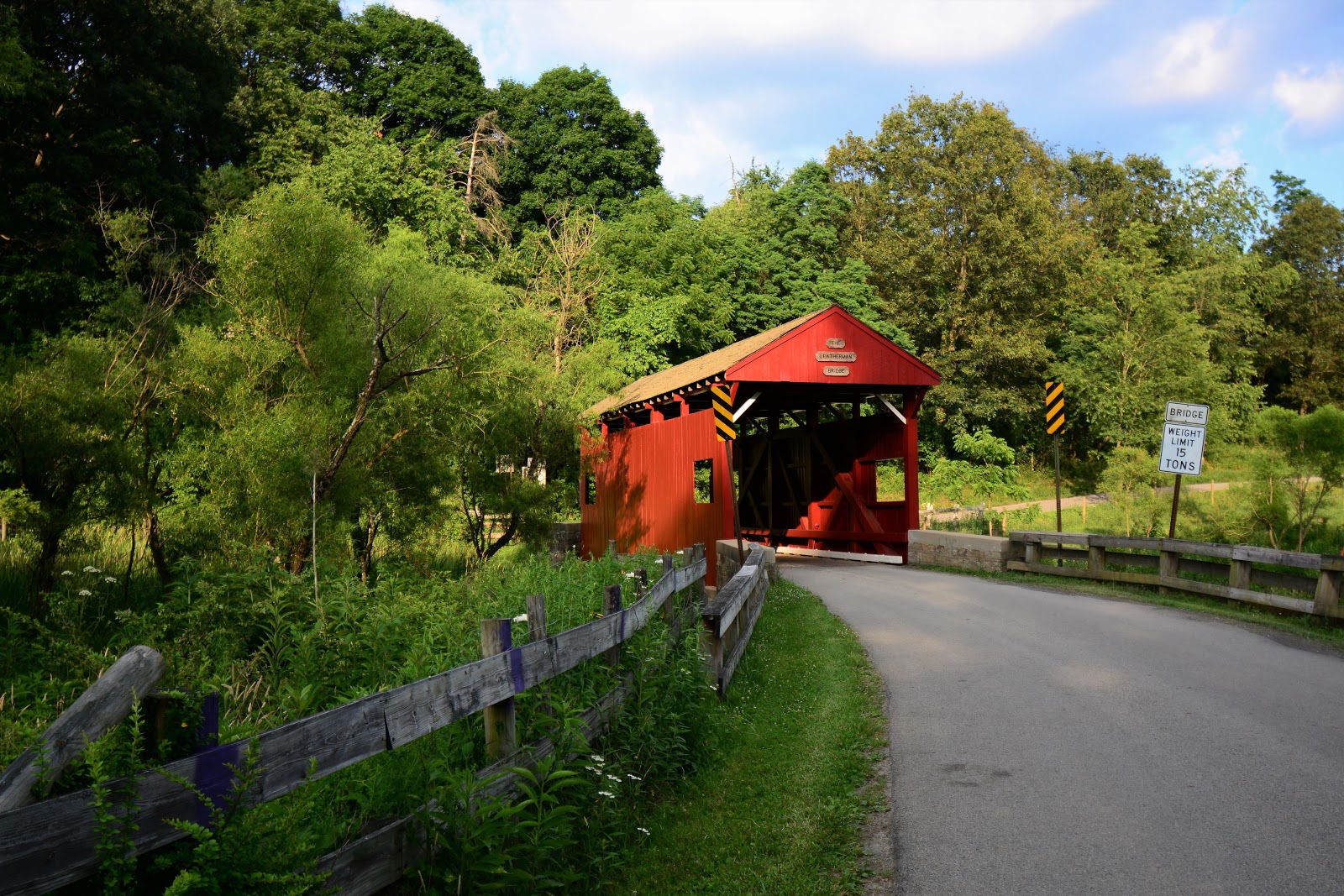 COVERED BRIDGES IN OHIO + LEATHERMAN COVERED BRIDGE COKEBURG, PENNSYLVANIA