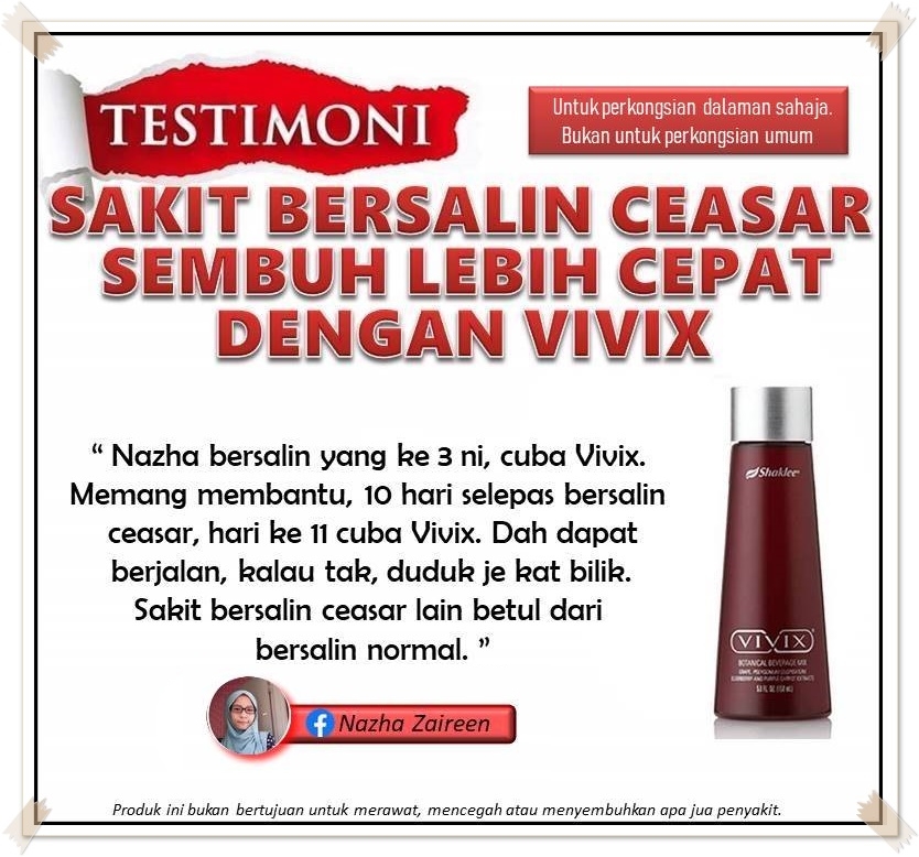Testimoni Vivix Untuk Ibu Berpantang Dan Bersalin Czer