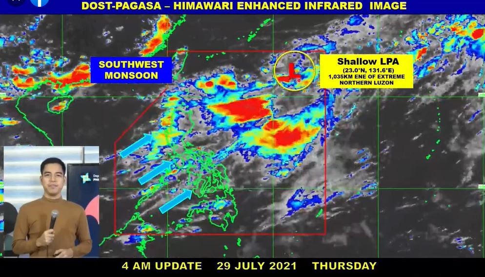 'Habagat' PAGASA weather update July 29, 2021 The Summit Express