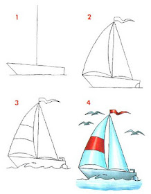 Cómo dibujar un velero