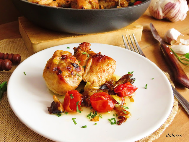 Blog de cuina de la dolorss: Pollo al ajillo