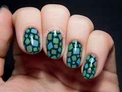 animal nail crossing grass pattern nails manicures past four