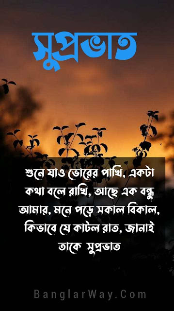Bangla Good Morning SMS image