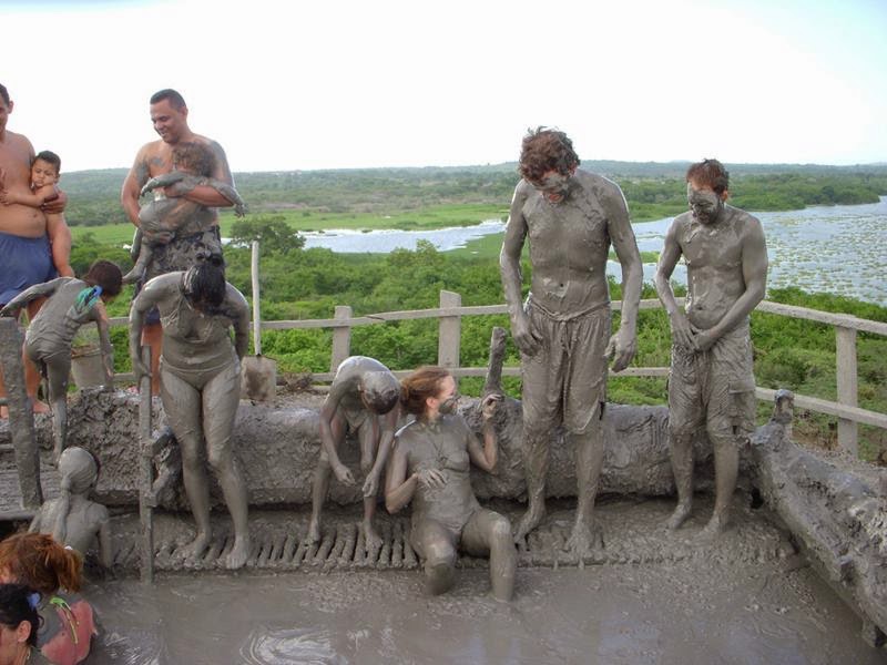 Mud Bath in El Totumo Mud Volcano, Colombia