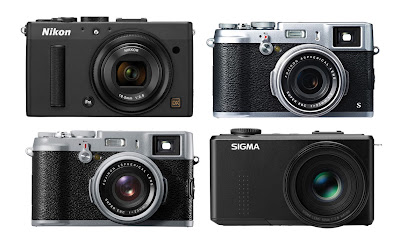 Fujifilm X100S, Sigma DP Merrill and Nikon Coolpix  A, retro camera, new fujiflm