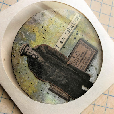Sara Emily Barker Artist Trading Coins and Booklet Tutorial Tim Holtz Distress Oxide Sprays https://sarascloset1.blogspot.com/2019/03/artist-trading-coins-and-booklet-with.html 11b