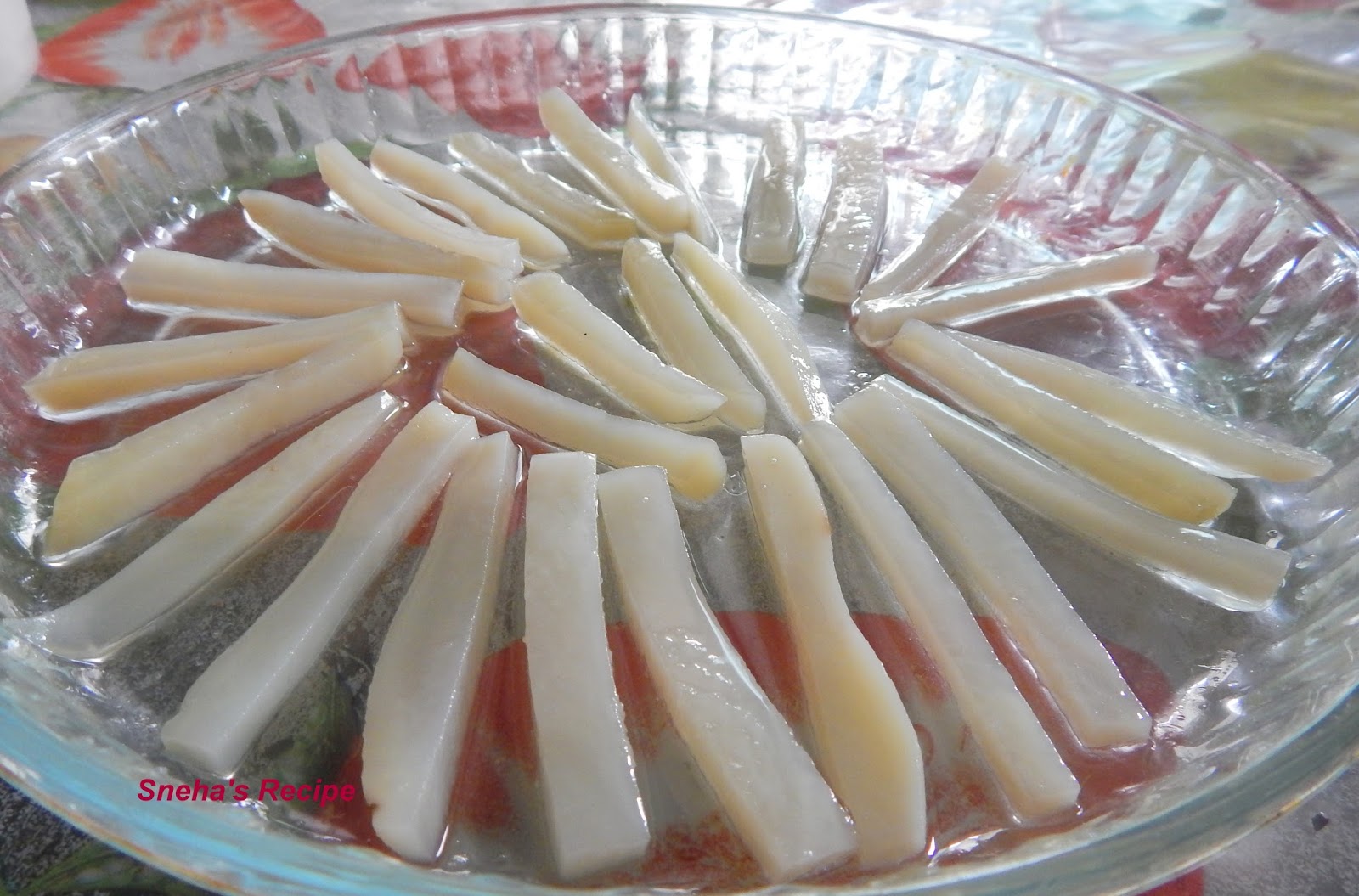 Healthy French Fries made in the Microwave Sneha's Recipe