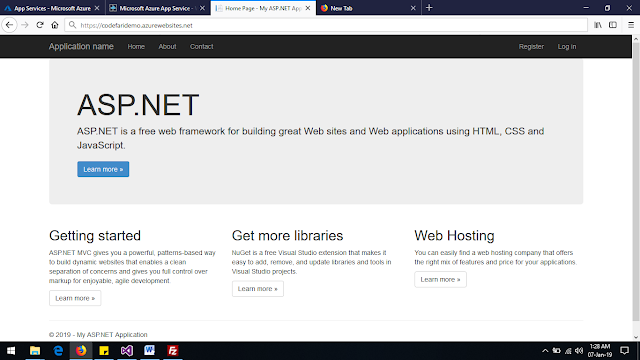 Running web application on azure-codefari Running web application on azure