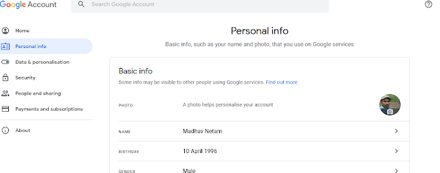 how to change gmail name your google profile