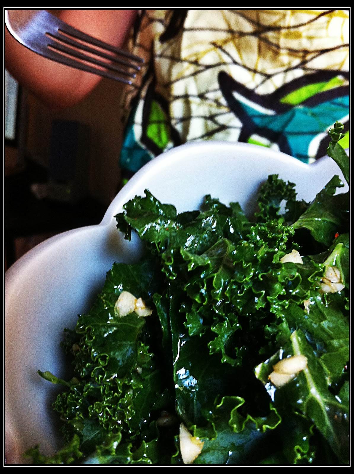 All Sauced UP! And nowhere to go.. Kale Salad