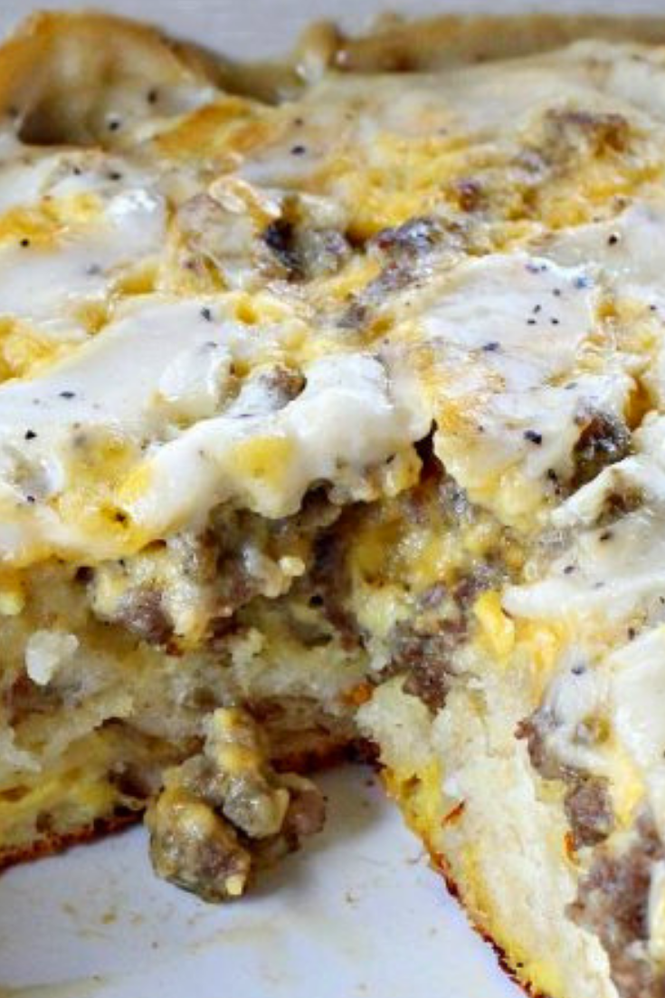 SAUSAGE AND GRAVY BREAKFAST CASSEROLE Raumah Kitchen
