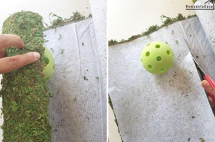 DIY - Affordable Moss Balls - Remodelando la Casa