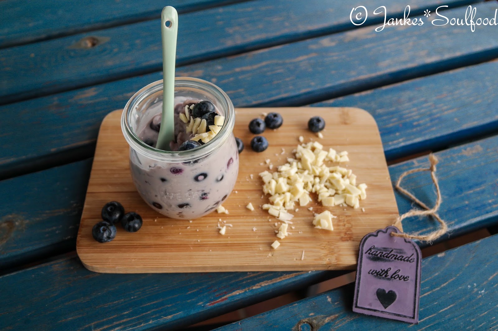 Jankes*Soulfood : [Ausprobiert] Heidelbeer-Milchreis mit weißer Schokolade