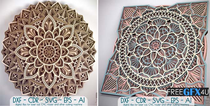 Download Mandala Pattern Laser Cut Free Download Luckystudio4u