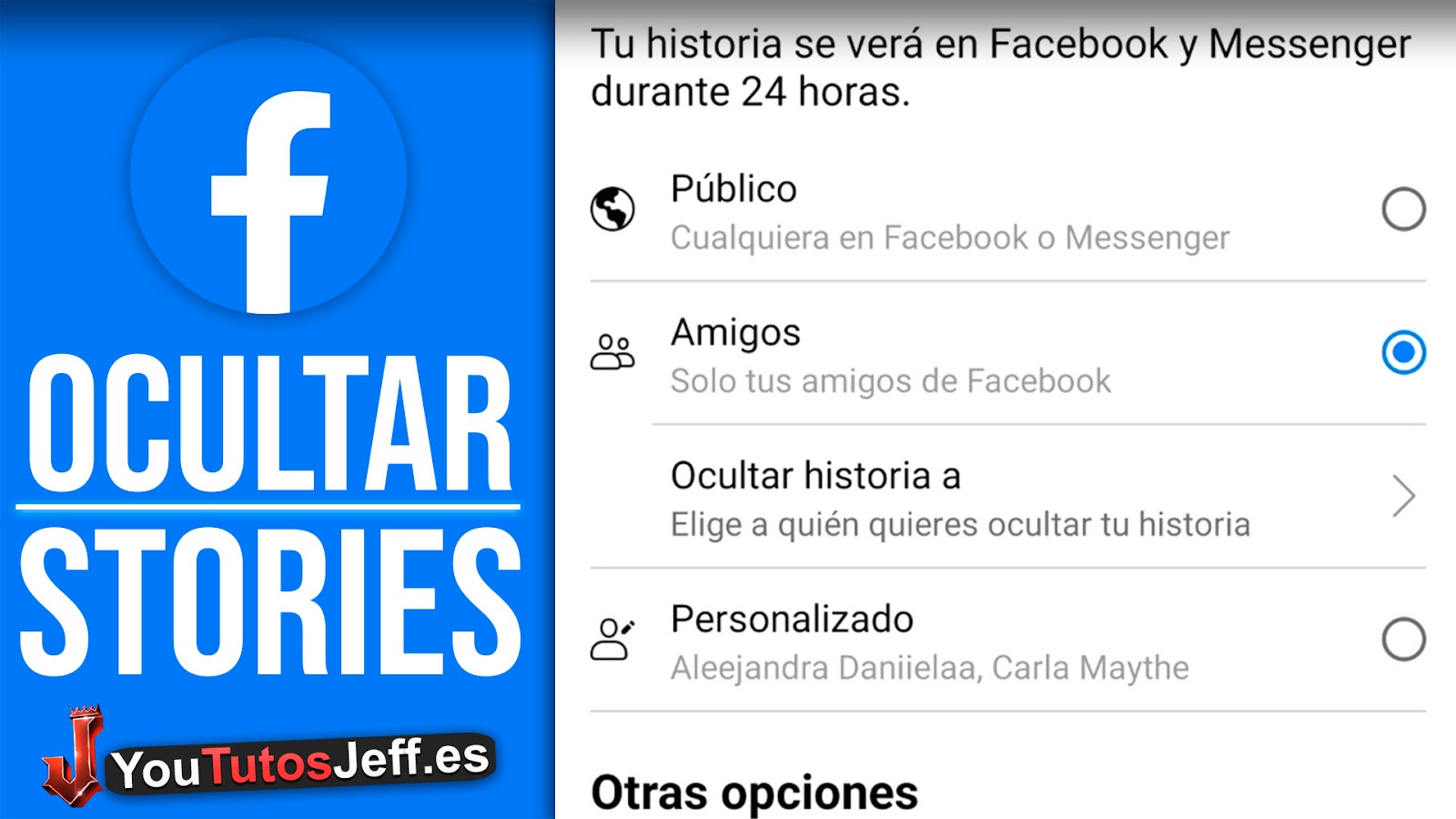 Ocultar Historias de Facebook a Ciertas Personas