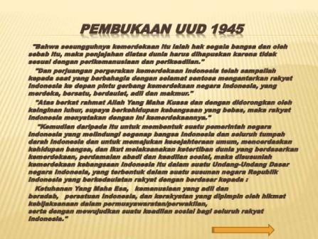Makna Pembukaan UUD 1945 | Fakta Inspiratif