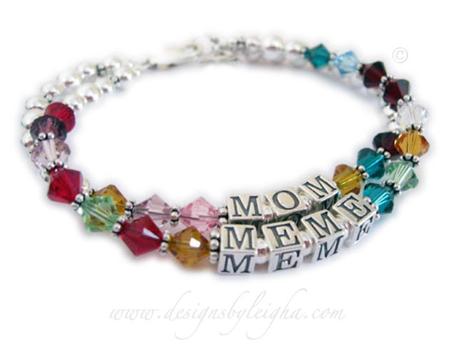 Mom and Meme Birthstone Bracelet - Great Mothers Day Gift Ideas! #mothersday Mom and Meme Birthstone Bracelet - Great Mothers Day Gift Ideas! #mothersday