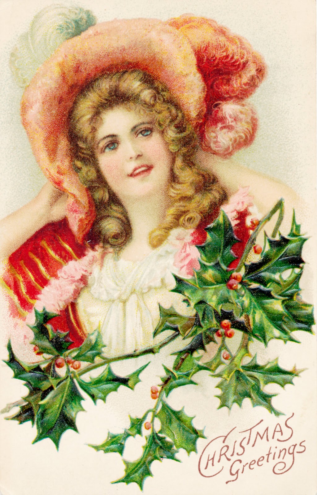 Collage Candy: Vintage postcards: more lovely ladies
