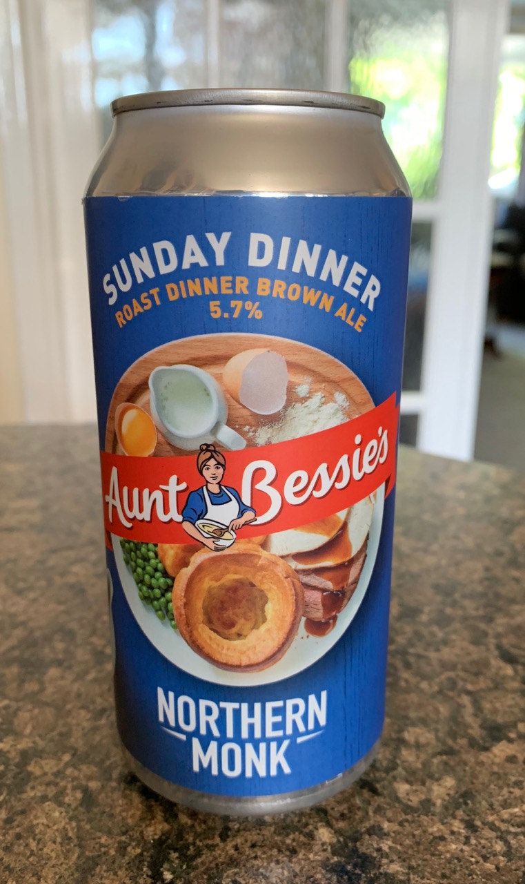 FOODSTUFF FINDS Aunt Bessie’s Sunday Dinner Roast Dinner Brown Ale (Northern Monk) By SpectreUK FOODSTUFF FINDS Aunt Bessie’s Sunday Dinner Roast Dinner Brown Ale (Northern Monk) By SpectreUK