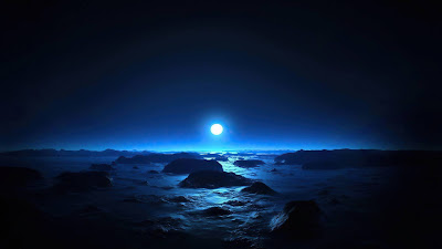 HD wallpaper Planet, Rocks, Moon, Dark, Night