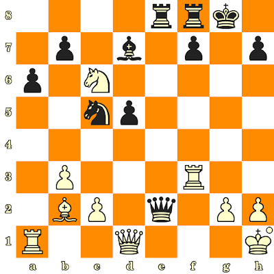 Les Blancs jouent et matent en 3 coups - Anatoly Karpov vs Mohamad Al-Modiahki, Nice, 1974