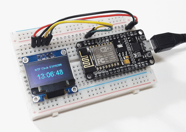 Relógio com NodeMCU usando NTP Relógio com NodeMCU ESP8266 e display oled usando NTP