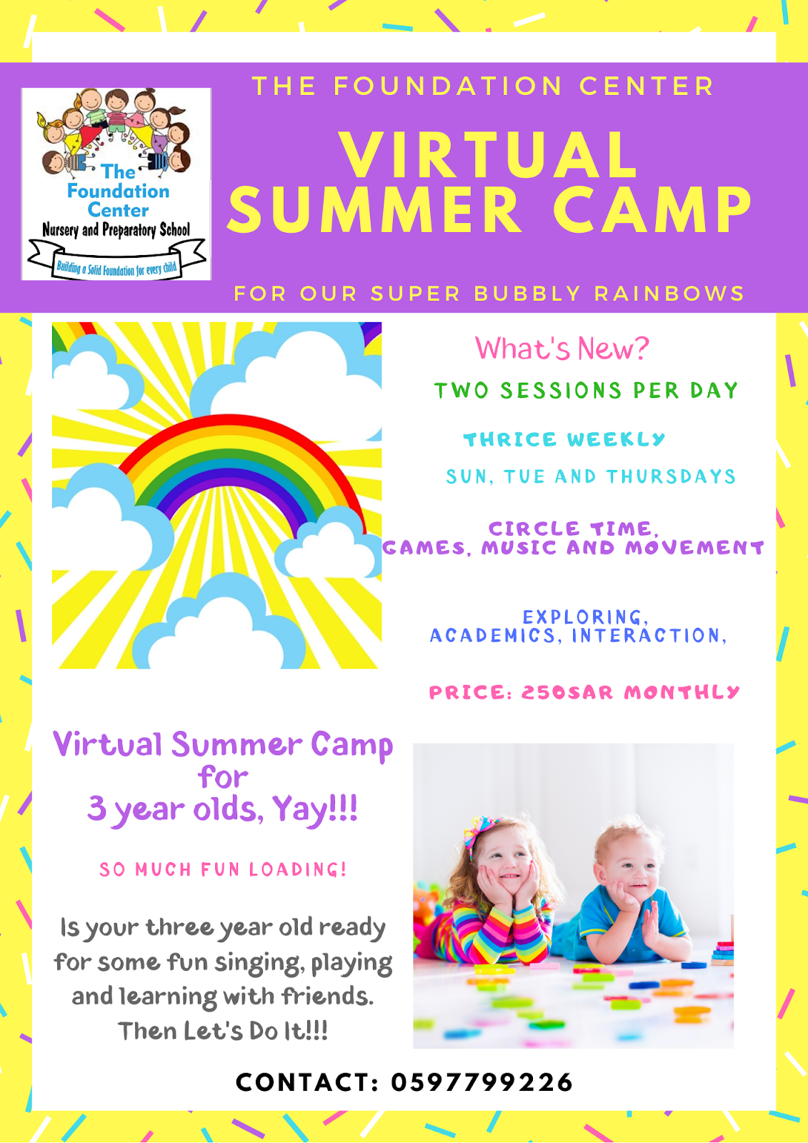 The Best Preschool in Al Khobar: VIRTUAL SUMMER CAMP BEGINS THIS JUNE!