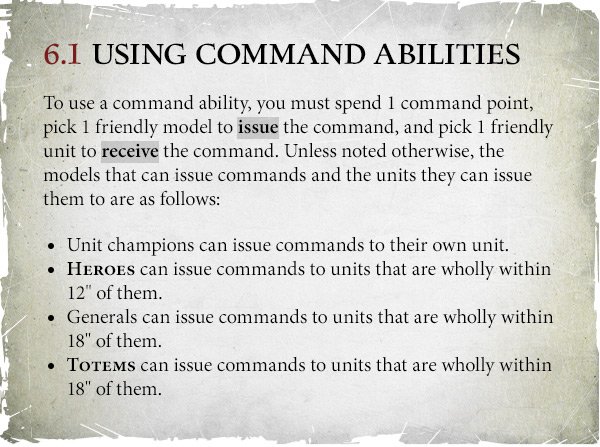 To issue commands