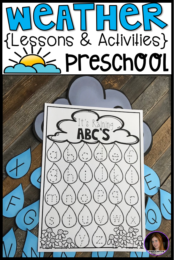 Weather Activities for Preschool - Kindergarten Rocks Resources