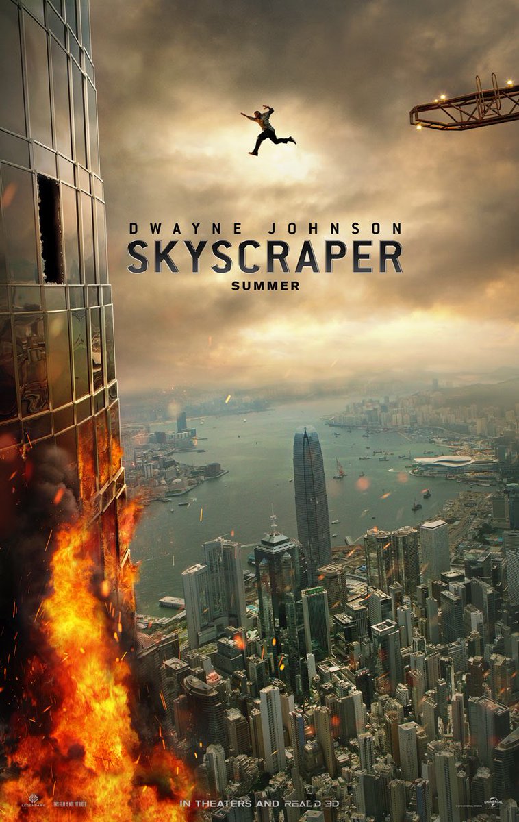 First Look Poster of Hollywood Movie Skyscraper
