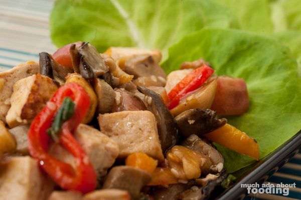 Recipe - Tofu Mushroom Lettuce Wraps | Much Ado About Fooding