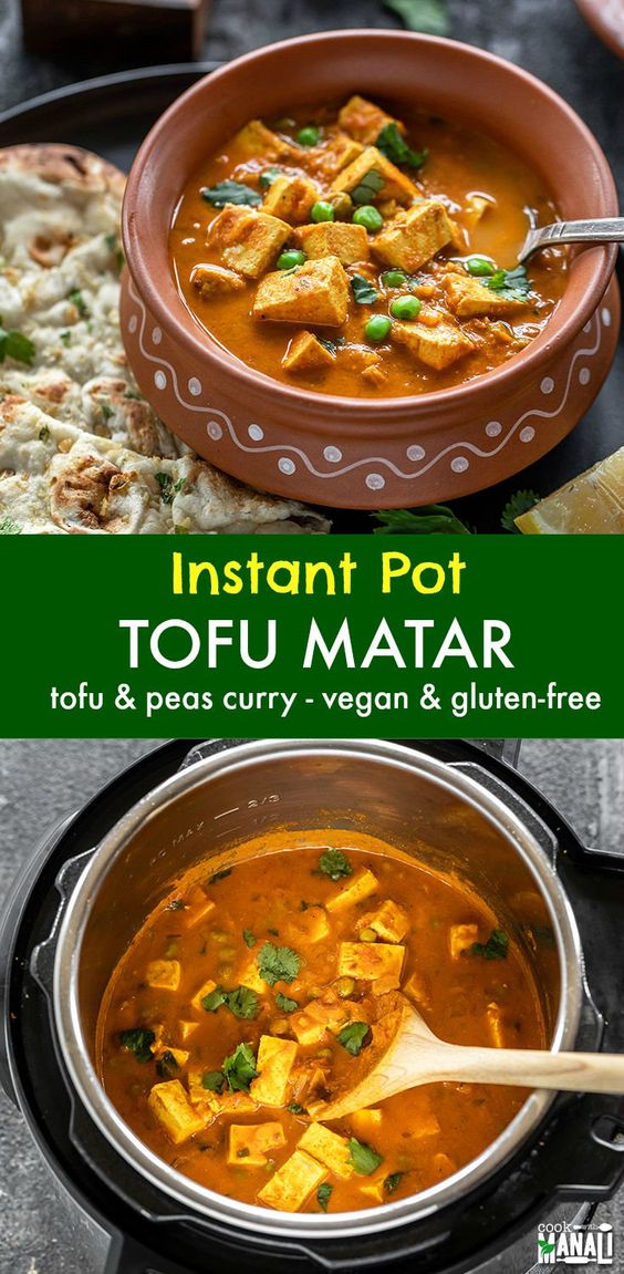 Instant Pot Tofu Matar Meal Prep Recipes For Busy People