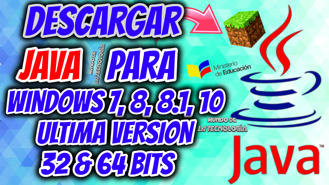 Descargar JAVA Para PC MINEDUC ULTIMA VERSIÓN 2021 Windows 7, 8