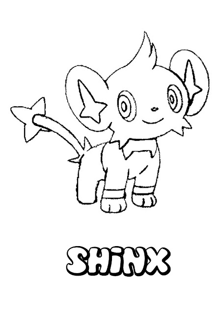 Coloriage pokemon Shinx