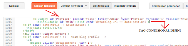 cara meletakkan tag conditional pada widget setelah <b:includable id='main'>