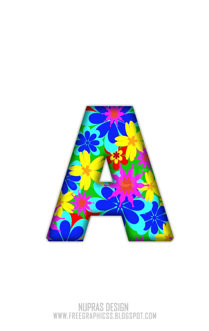 Free Alphabet Graphic Design Letters A to Z