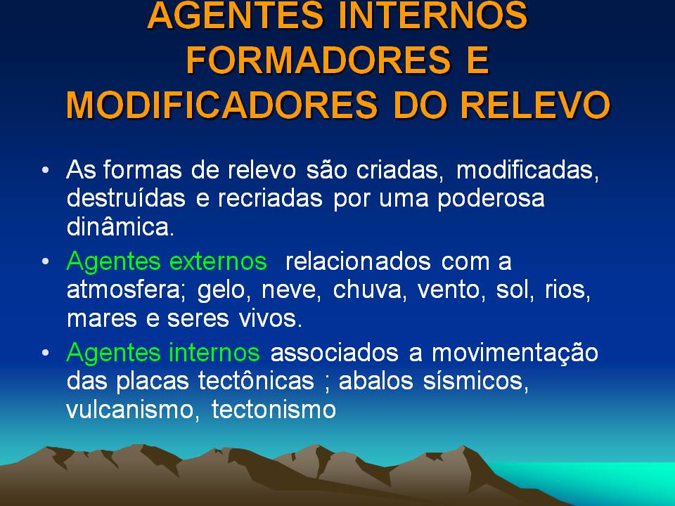 BIBOCA AMBIENTAL : AULA - GEOFÍSICA - AGENTES INTERNOS DO RELEVO