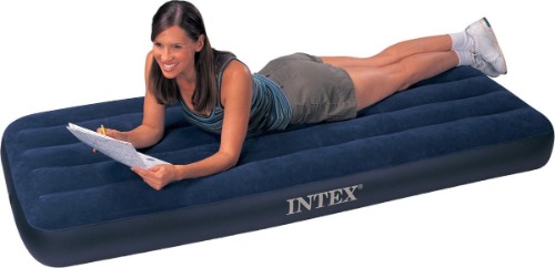 Intex luchtbed / opblaasbaar matras 1 persoons