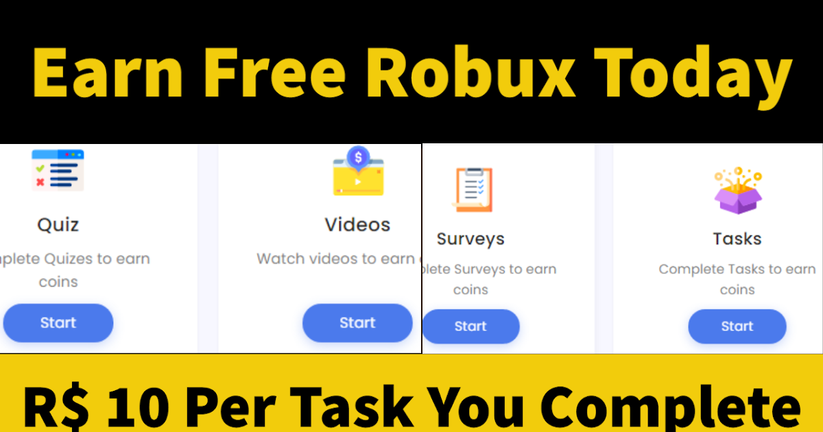 Earn Free Robux Today In 2021 By Completing Easy Task All Quiz Answers - i robux today