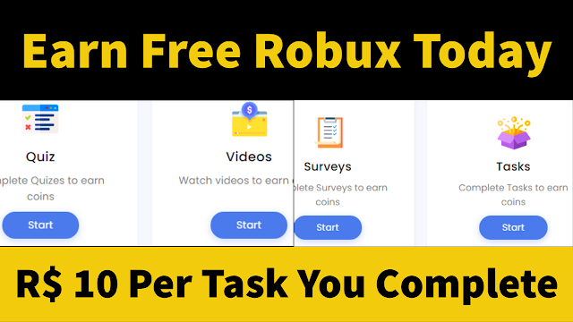 earn free robux today in 2021 by completing easy task